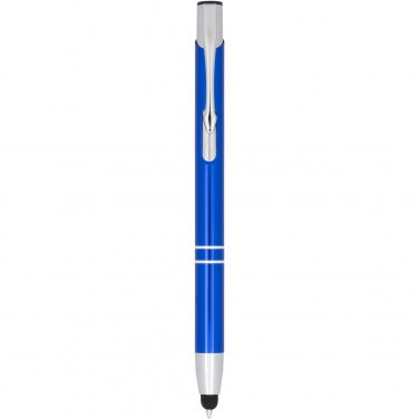 Logo trade promotional merchandise image of: Moneta anodized aluminium click stylus ballpoint pen