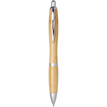 Logo trade business gift photo of: Nash bamboo ballpoint pen