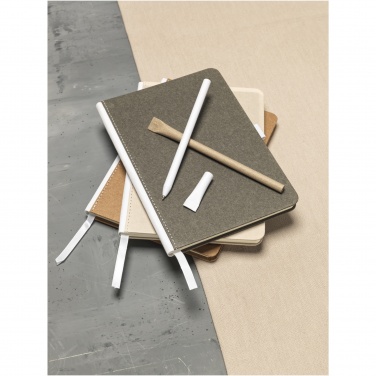 Logo trade promotional merchandise picture of: Asilah recycled paper ballpoint pen