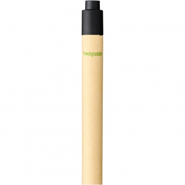 Logo trade promotional giveaway photo of: Berk recycled carton and corn plastic ballpoint pen