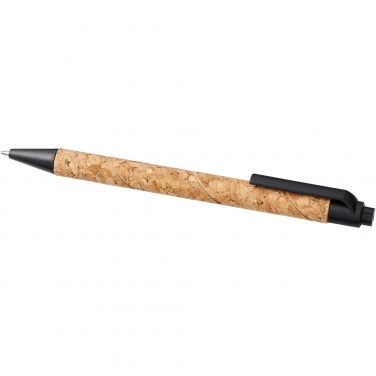 Logo trade corporate gifts image of: Midar cork and wheat straw ballpoint pen