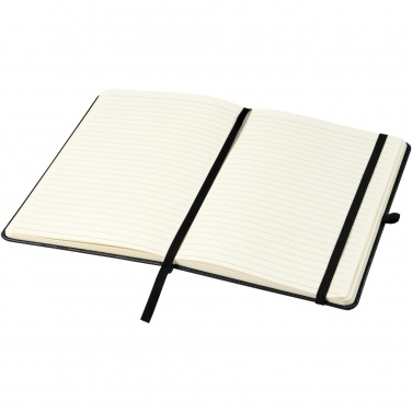 Logo trade promotional giveaways picture of: Atlana leather pieces notebook