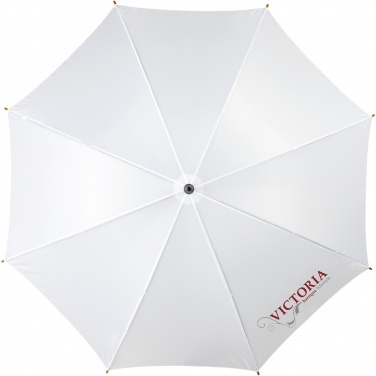 Logo trade promotional merchandise photo of: Kyle 23" auto open umbrella wooden shaft and handle