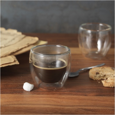 Logotrade promotional merchandise image of: Boda 2-piece glass espresso cup set
