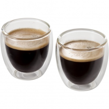 Logotrade corporate gift image of: Boda 2-piece glass espresso cup set