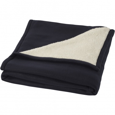 Logo trade advertising products image of: Springwood soft fleece and sherpa plaid blanket