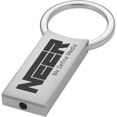 Logo trade corporate gifts image of: Omar rectangular keychain