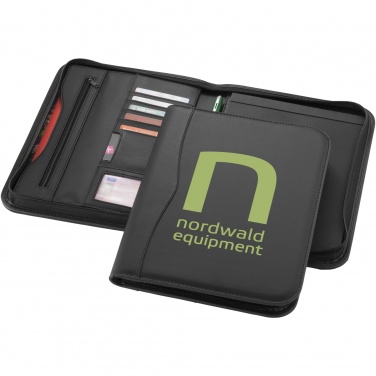 Logo trade business gift photo of: Ebony A4 zippered portfolio