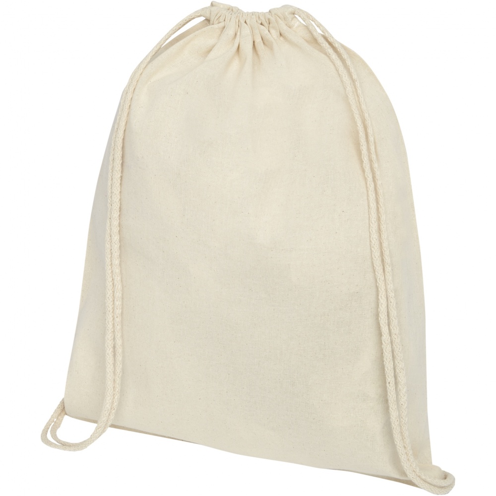 Logo trade promotional item photo of: Oregon 100 g/m² cotton drawstring bag 5L