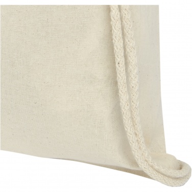 Logo trade promotional merchandise photo of: Oregon 100 g/m² cotton drawstring bag 5L