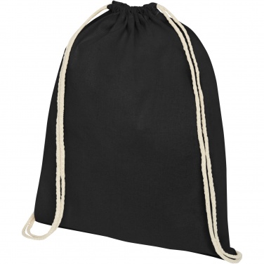 Logotrade promotional gift picture of: Oregon 100 g/m² cotton drawstring bag 5L