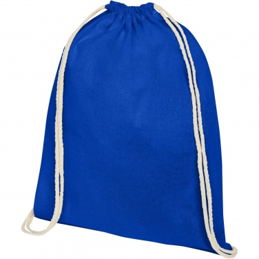 Logotrade corporate gift image of: Oregon 100 g/m² cotton drawstring bag 5L