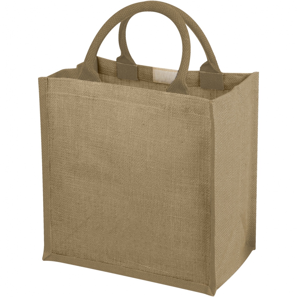 Logo trade promotional item photo of: Chennai jute tote bag 16L
