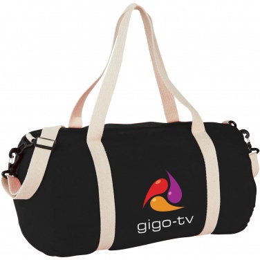 Logotrade promotional products photo of: Cochichuate cotton barrel duffel bag 25L