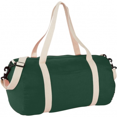Logo trade promotional giveaway photo of: Cochichuate cotton barrel duffel bag 25L