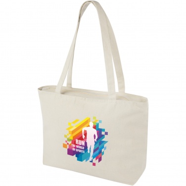Logotrade promotional merchandise picture of: Ningbo 320 g/m² zippered cotton tote bag 15L