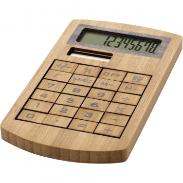Logo trade promotional product photo of: Eugene calculator made of bamboo