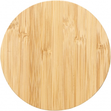 Logo trade promotional giveaways image of: Essence 5W bamboo wireless charging pad