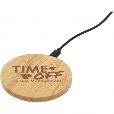 Logotrade promotional merchandise image of: Essence 5W bamboo wireless charging pad