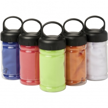 Logo trade promotional gift photo of: Remy cooling towel in PET container