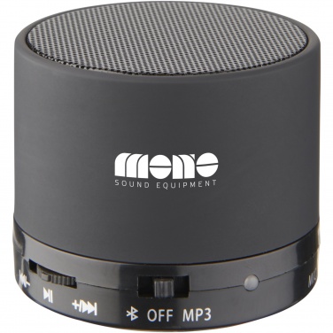 Logo trade promotional merchandise image of: Duck cylinder Bluetooth® speaker with rubber finish