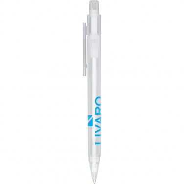 Logo trade promotional product photo of: Calypso frosted ballpoint pen