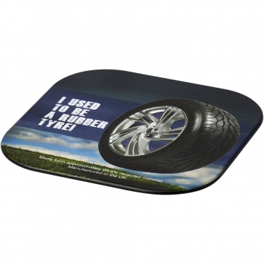 Logotrade promotional giveaways photo of: Brite-Mat® square coaster with tyre material