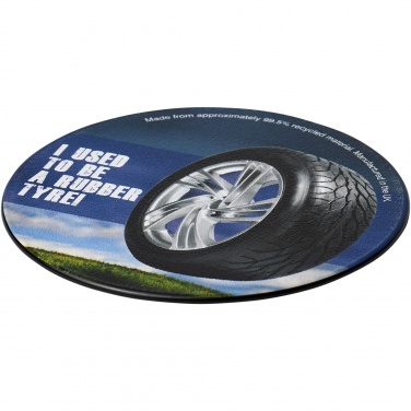 Logotrade promotional giveaway image of: Brite-Mat® round coaster with tyre material