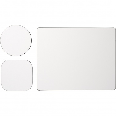 Logo trade advertising product photo of: Brite-Mat® mouse mat and coaster set combo 1