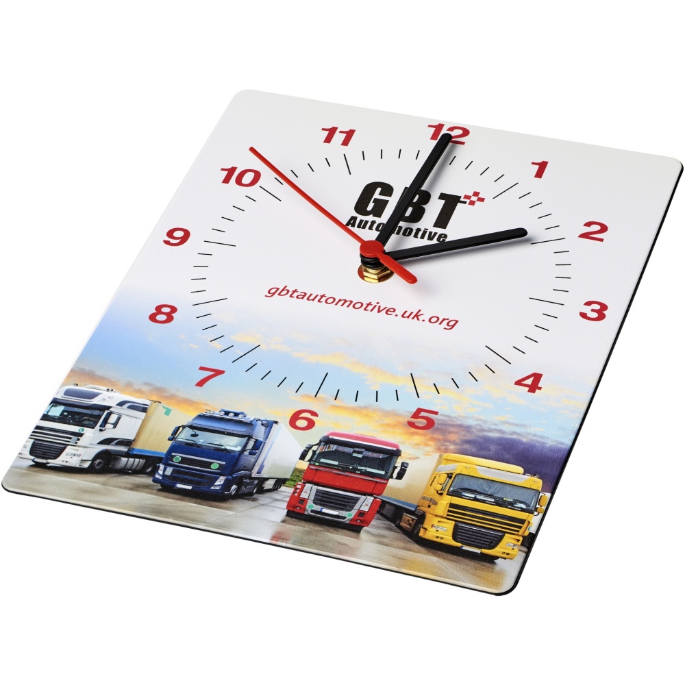 Logo trade advertising product photo of: Brite-Clock® rectangular wall clock