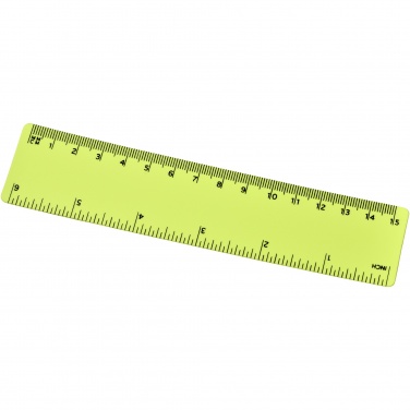 Logo trade promotional merchandise picture of: Rothko 15 cm plastic ruler