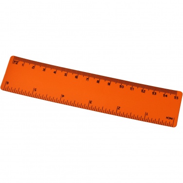 Logo trade business gifts image of: Rothko 15 cm plastic ruler