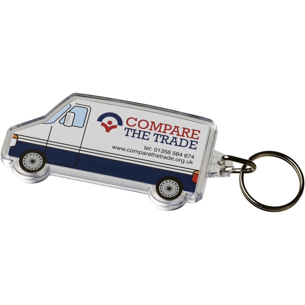 Logo trade advertising products image of: Combo van-shaped keychain