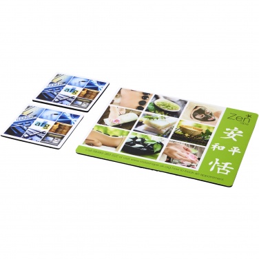 Logotrade business gifts photo of: Q-Mat® mouse mat and coaster set combo 3