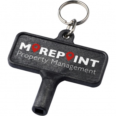 Logotrade promotional merchandise picture of: Largo plastic radiator key with keychain