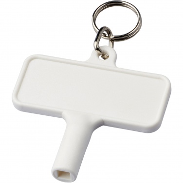Logo trade corporate gifts picture of: Largo plastic radiator key with keychain