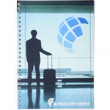 Logo trade promotional giveaways picture of: Desk-Mate® wire-o A5 notebook PP cover