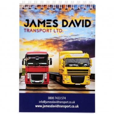 Logo trade promotional giveaway photo of: Desk-Mate® spiral A6 notebook