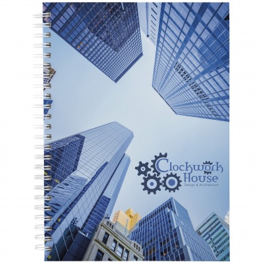 Logo trade promotional giveaway photo of: Wire-o A5 notebook hard cover