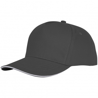 Logo trade promotional merchandise picture of: Ceto 5 panel sandwich cap