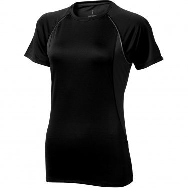 Logo trade promotional giveaway photo of: Quebec short sleeve women's cool fit t-shirt