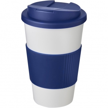 Logo trade promotional products image of: Americano® 350 ml tumbler with grip & spill-proof lid