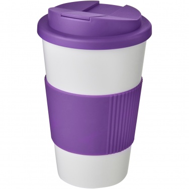 Logo trade promotional giveaways image of: Americano® 350 ml tumbler with grip & spill-proof lid