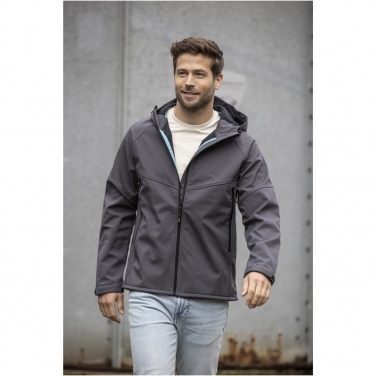 Logo trade promotional items image of: Coltan men’s GRS recycled softshell jacket
