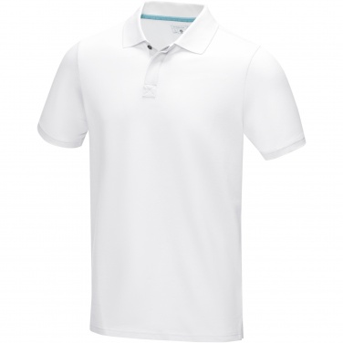 Logo trade promotional items picture of: Graphite short sleeve men’s organic polo