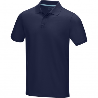 Logo trade promotional gifts image of: Graphite short sleeve men’s organic polo