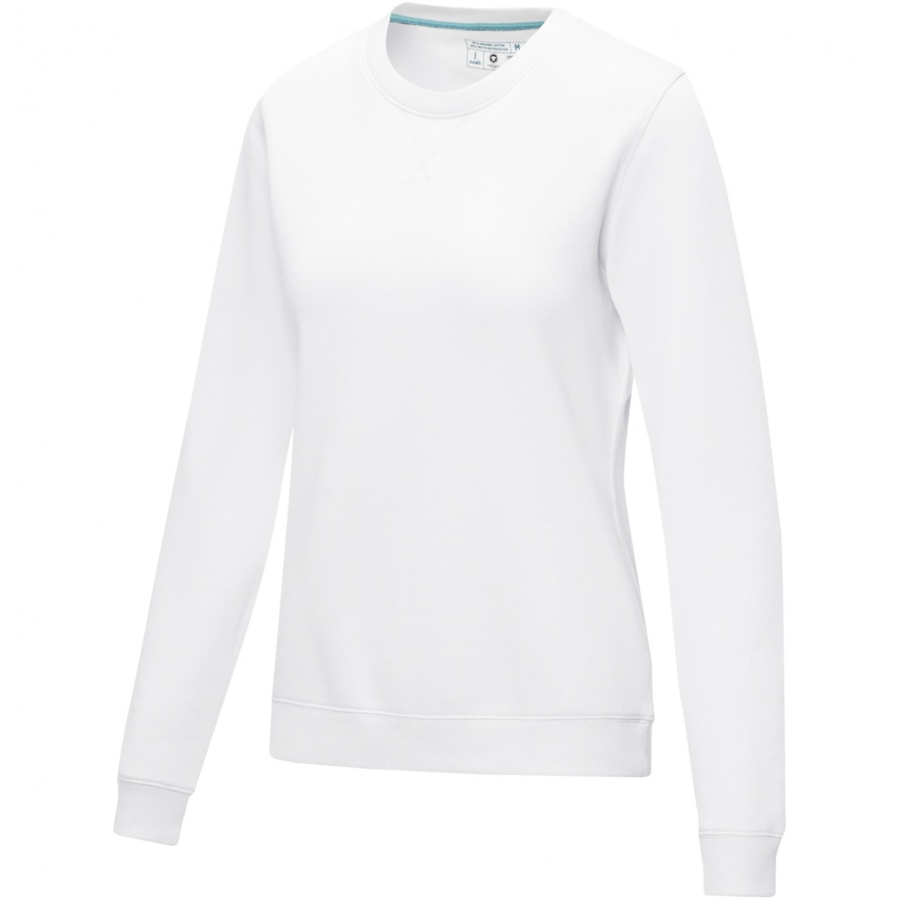 Logotrade promotional product picture of: Jasper women’s organic recycled crewneck sweater