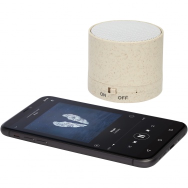 Logo trade promotional merchandise picture of: Kikai wheat straw Bluetooth® speaker