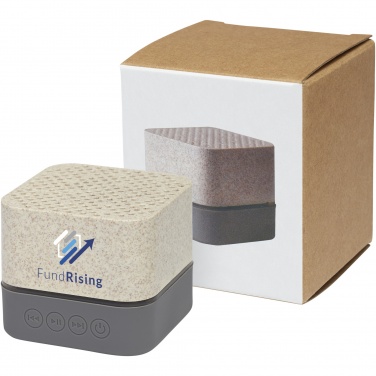 Logotrade business gift image of: Aira wheat straw Bluetooth® speaker