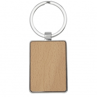 Logotrade promotional item picture of: Mauro beech wood rectangular keychain